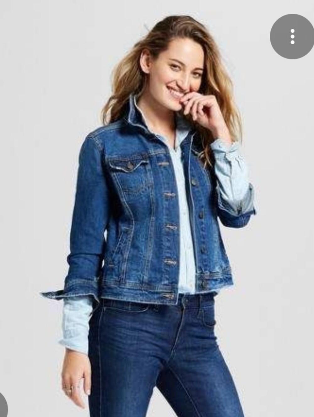 Universal Thread Freeborn Denim Jacket Ss Large